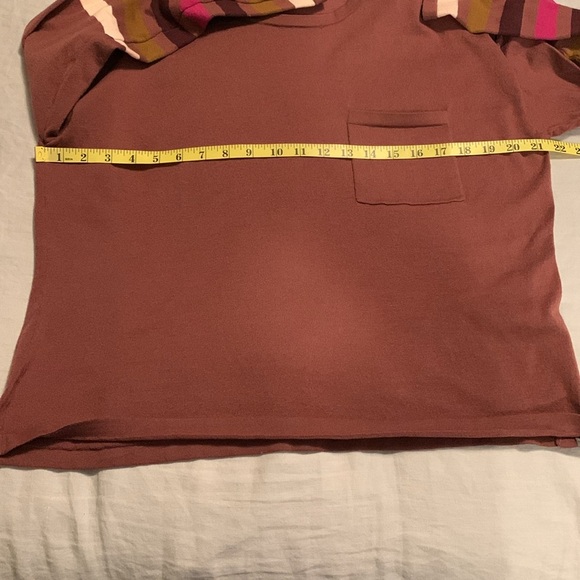 Title Nine Women’s Offsite Synergy Crew Neck Sweater Stripe SZ Large - Picture 10 of 11